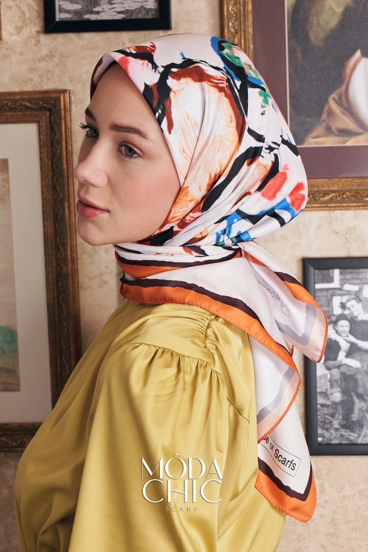 Foulard Pano Sergé - Orange