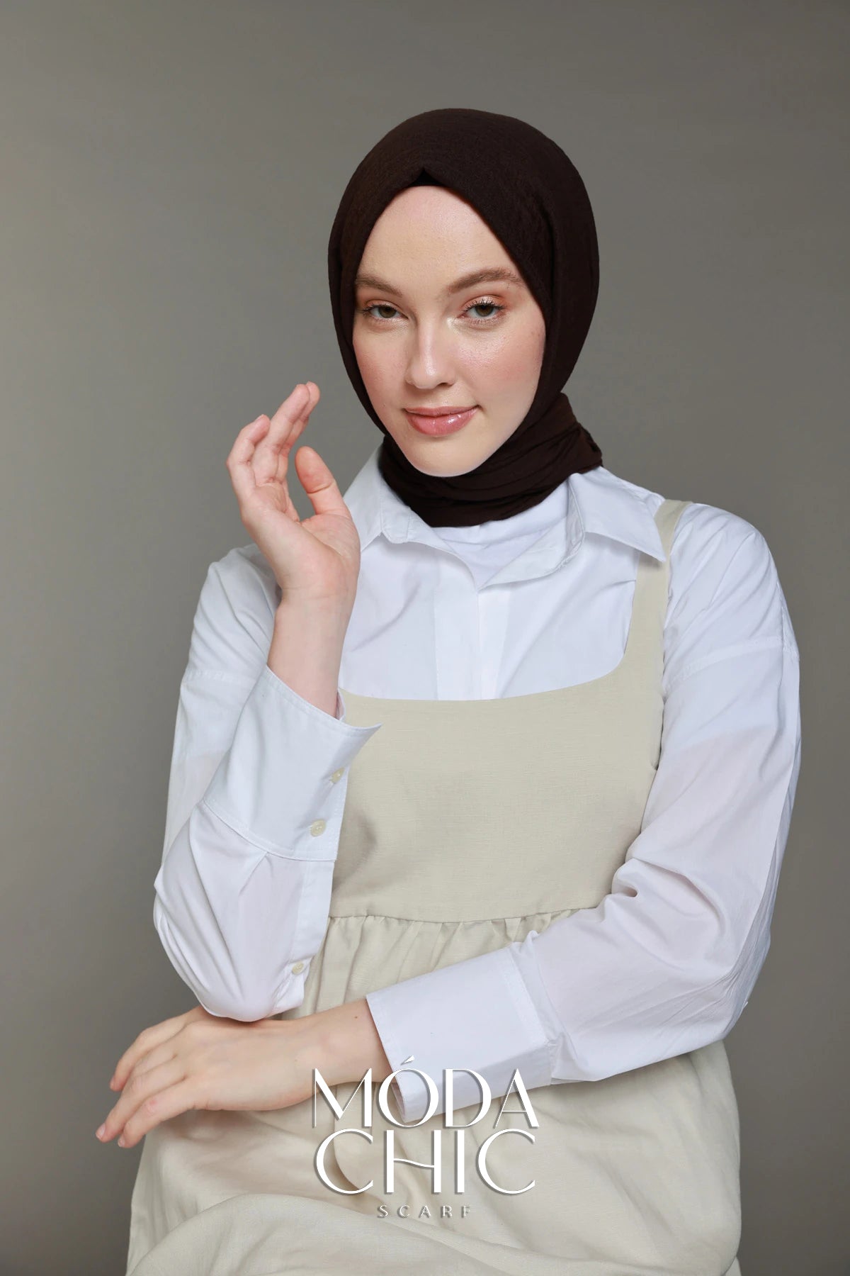 Carré Cotton - Brun Amer