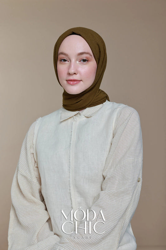 Carré Cotton - Bronze Foncé