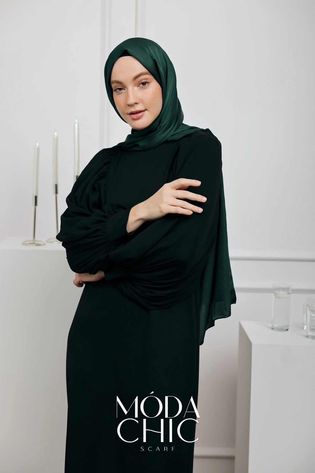 Satin Dévore - Vert D'eau