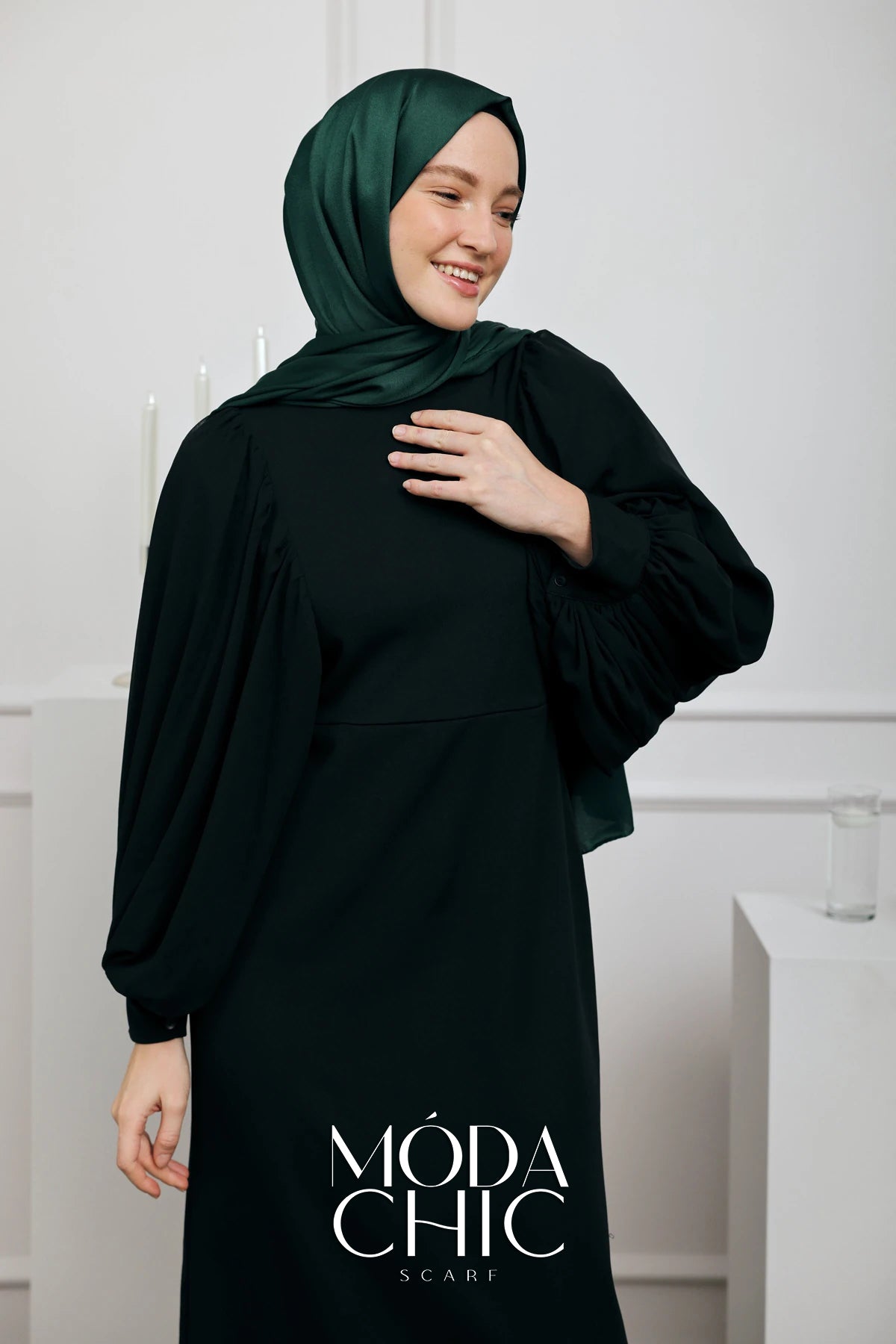 Satin Dévore - Vert D'eau