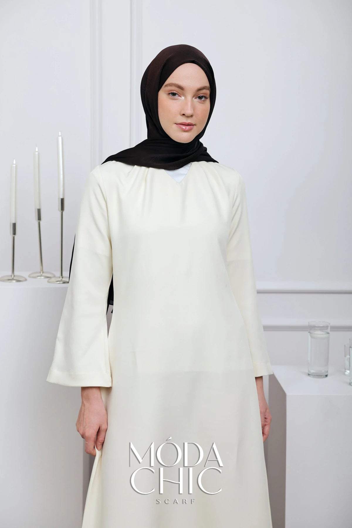 Satin Dévore - Brun Amer