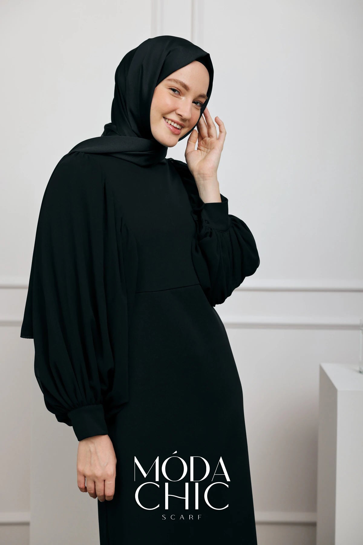 Satin Dévore - Noir