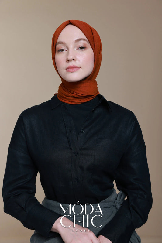 Carré Cotton - Tuile Foncée