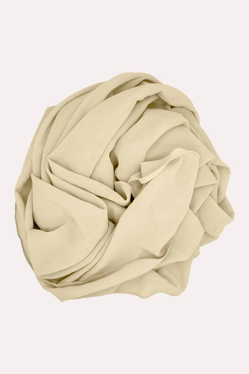 Hijab en Chiffon Premium – Buttermilk