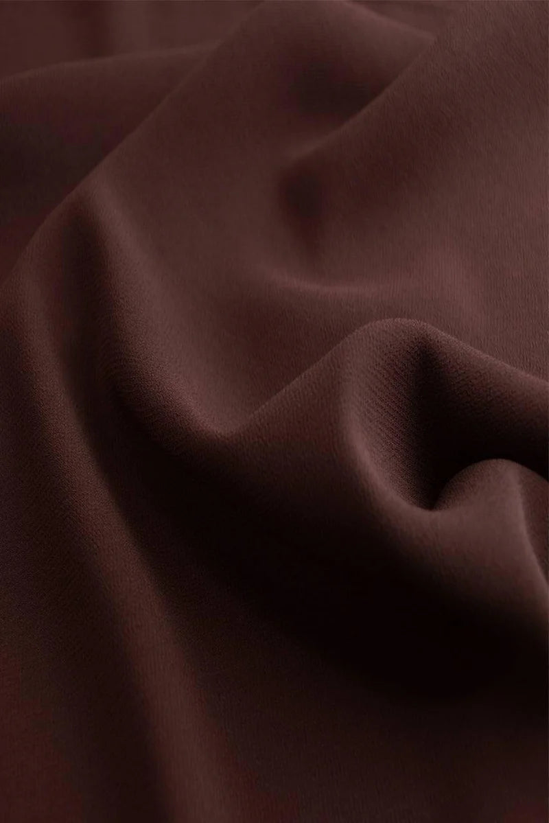 Hijab en Chiffon Premium – Dark Chocolate