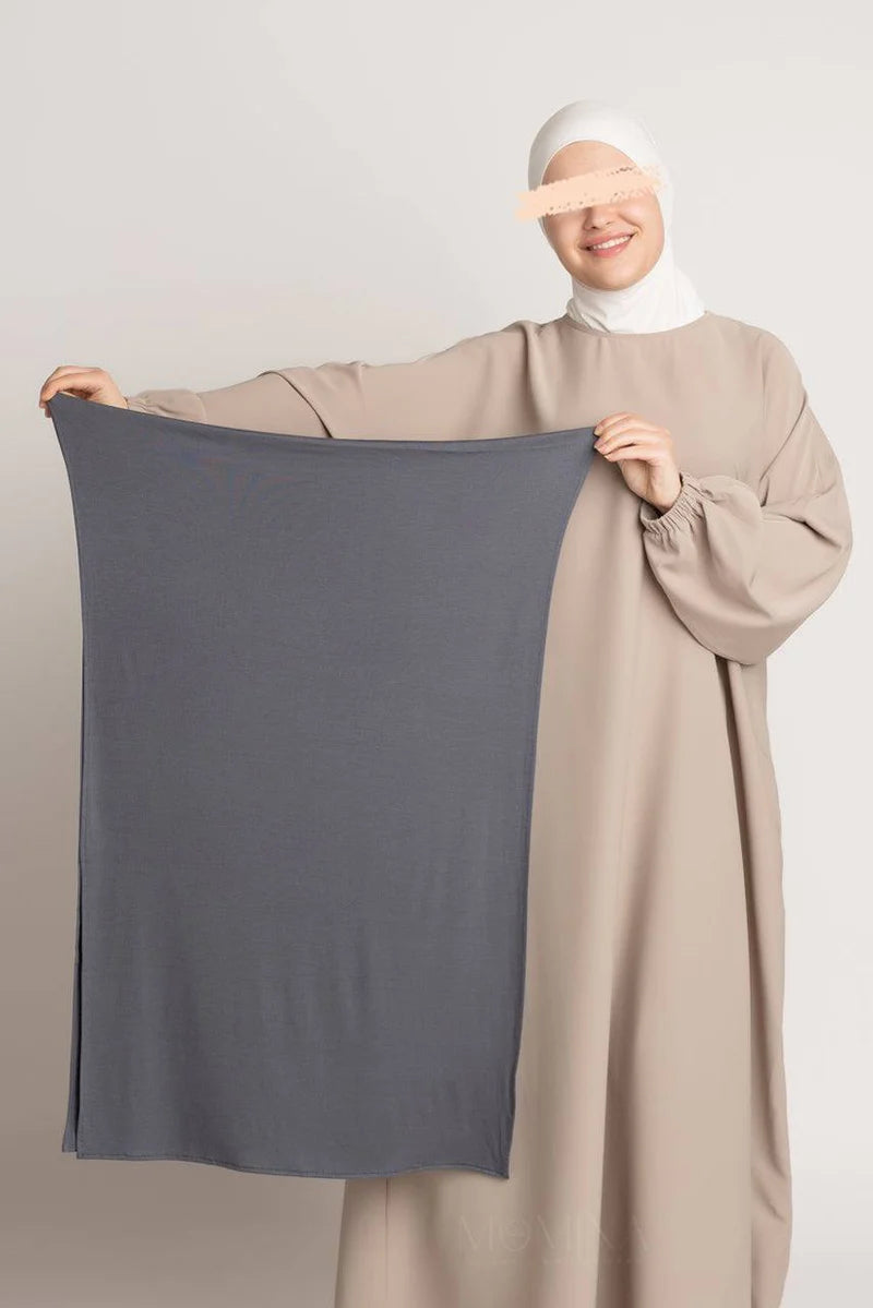 Premium Jersey Hijab - Whale Blue