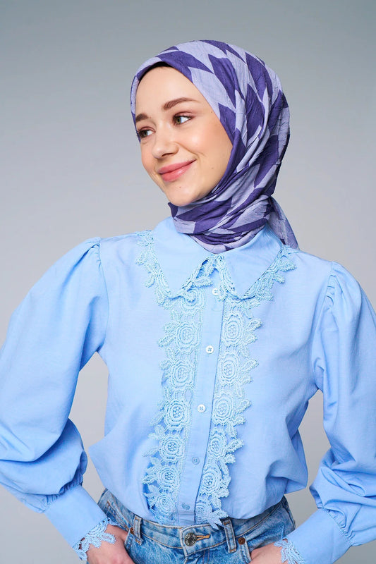 Foulard Flèche - Lilas