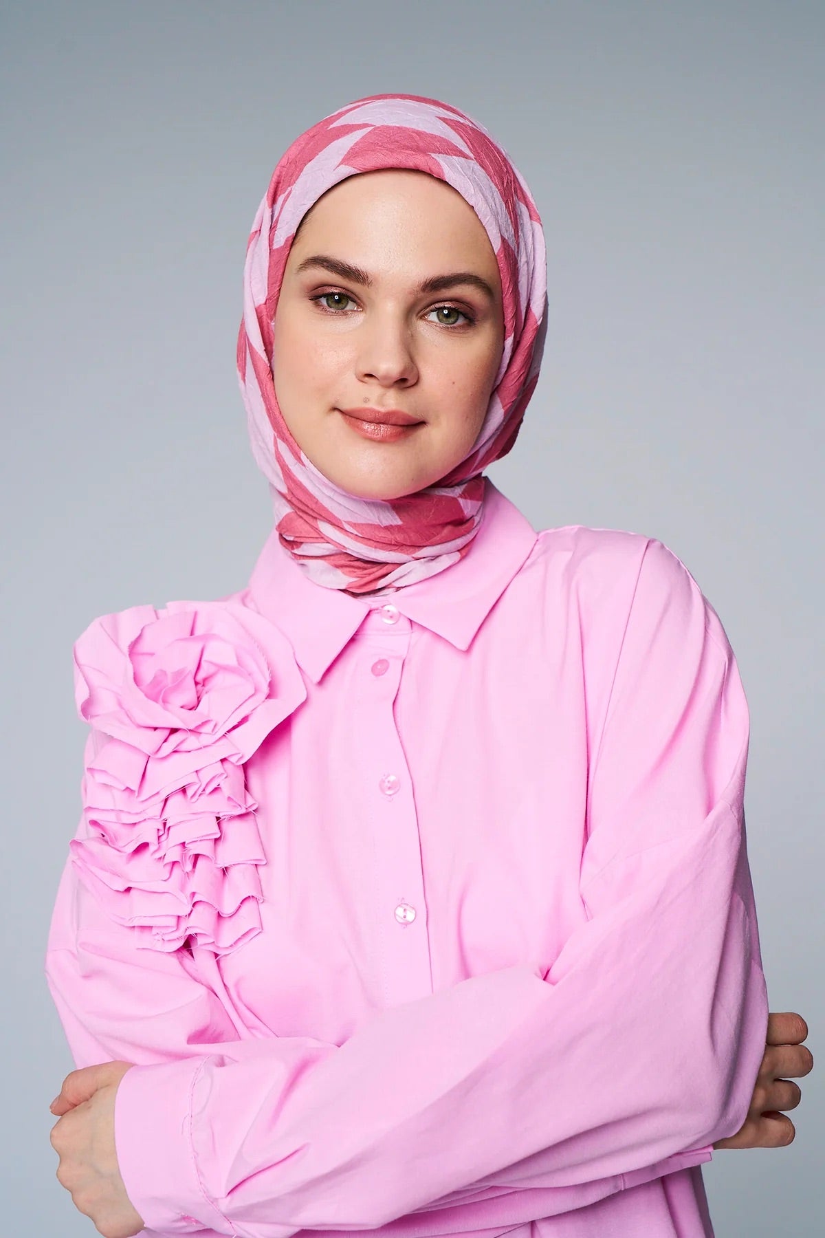 Foulard Flèche - Rose