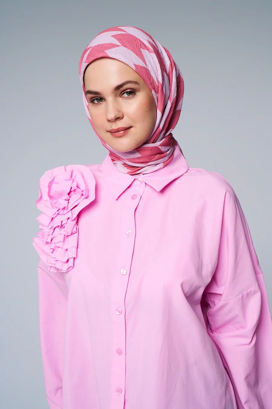 Foulard Flèche - Rose