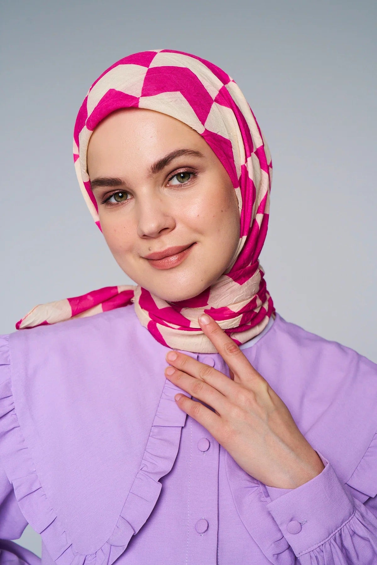 Foulard Flèche - Fuchsia