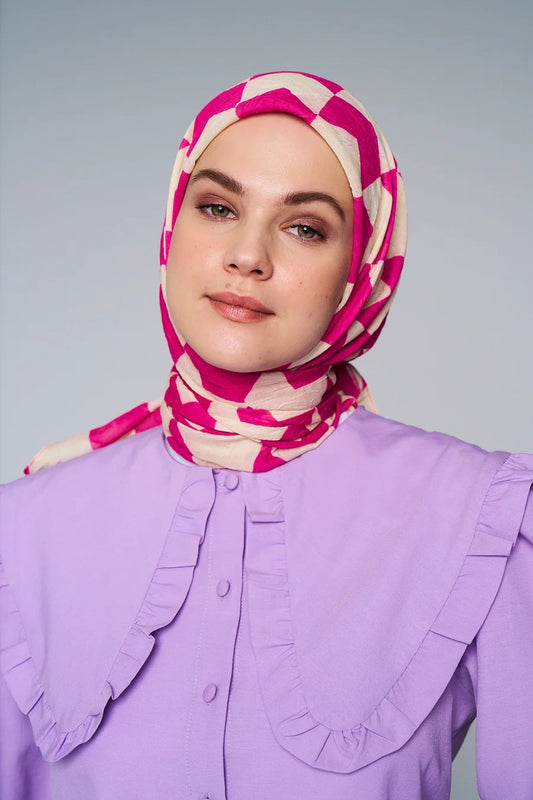 Foulard Flèche - Fuchsia