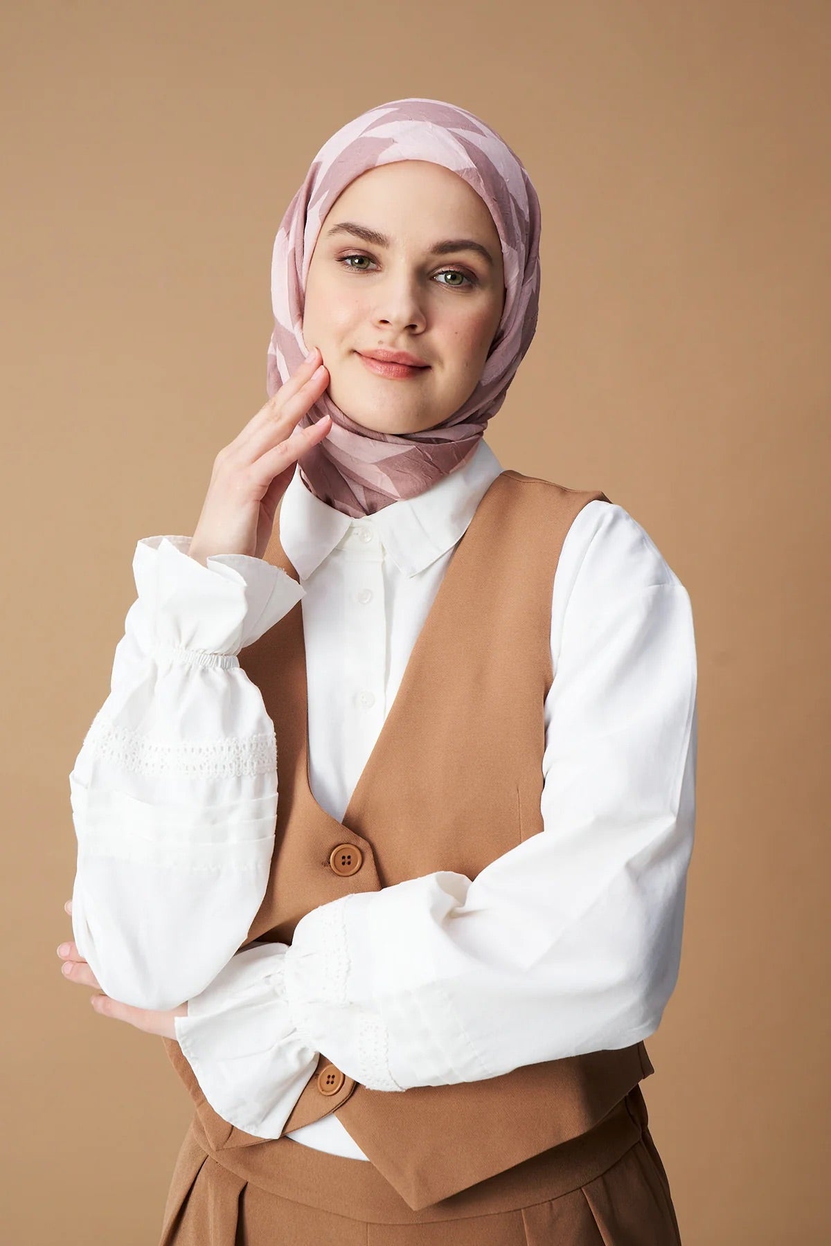 Foulard Flèche - Vison