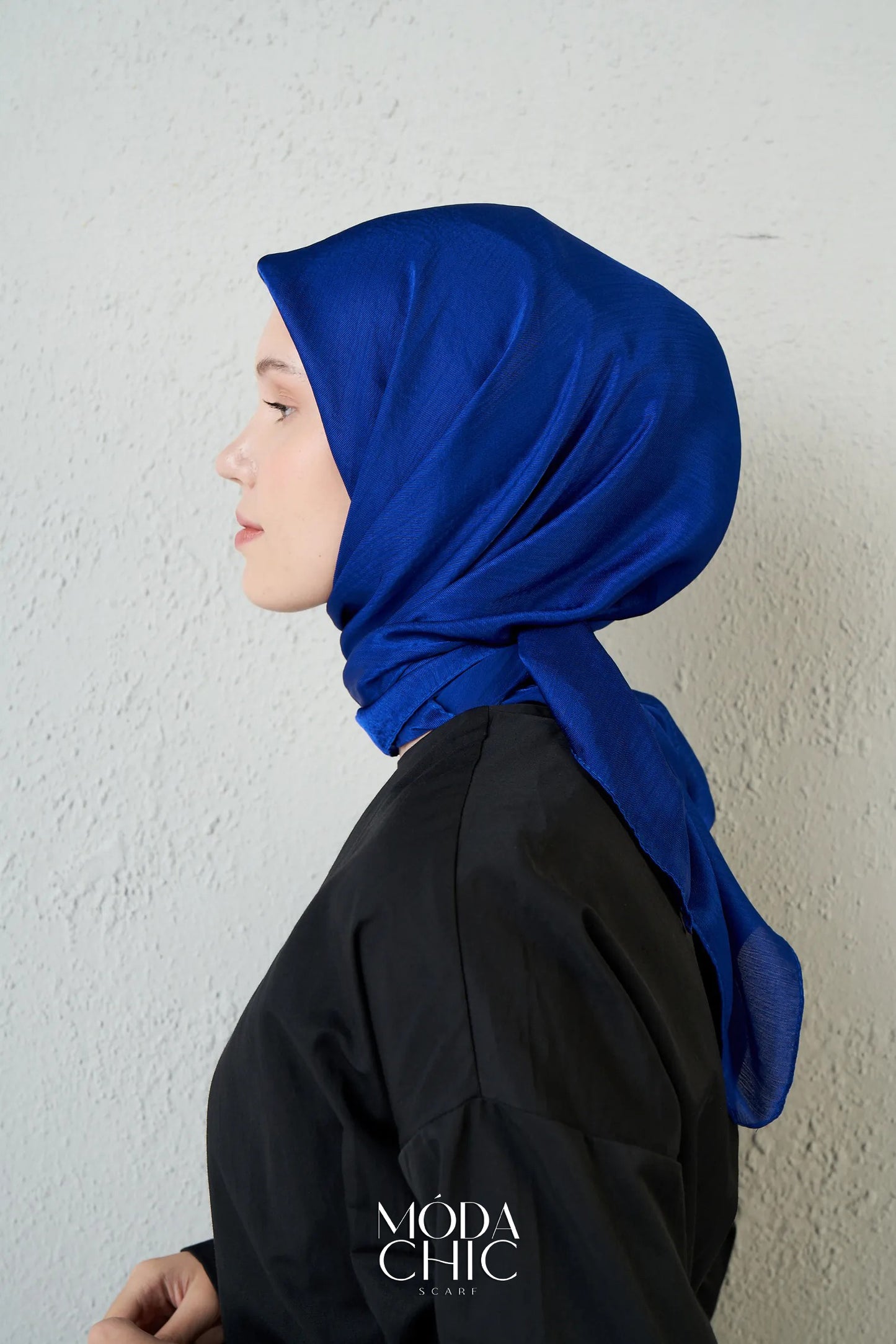 Châle Janjan - Bleu Saks