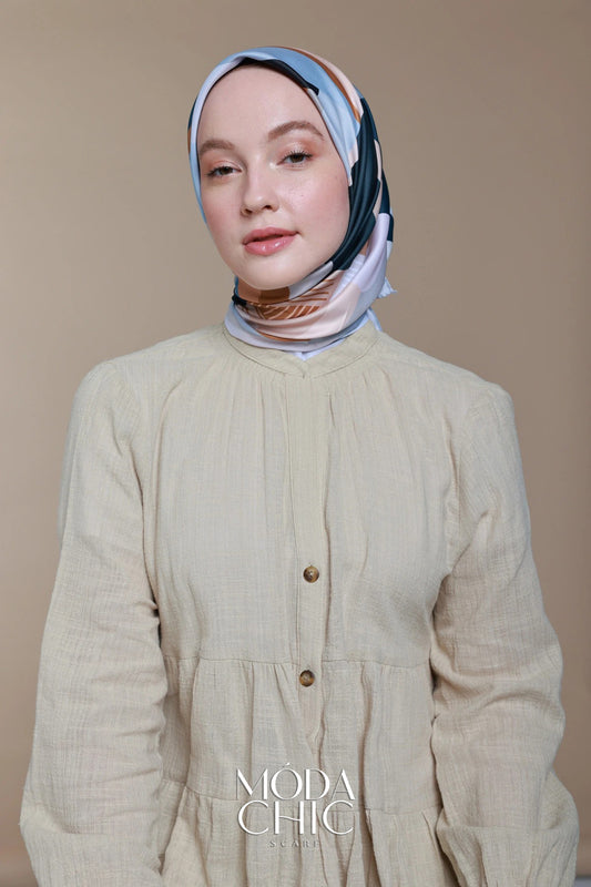 Foulard en sergé Lyla - Gris