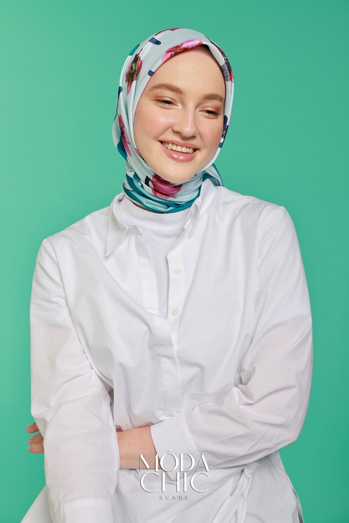 Foulard en sergé Linéaire - Huile