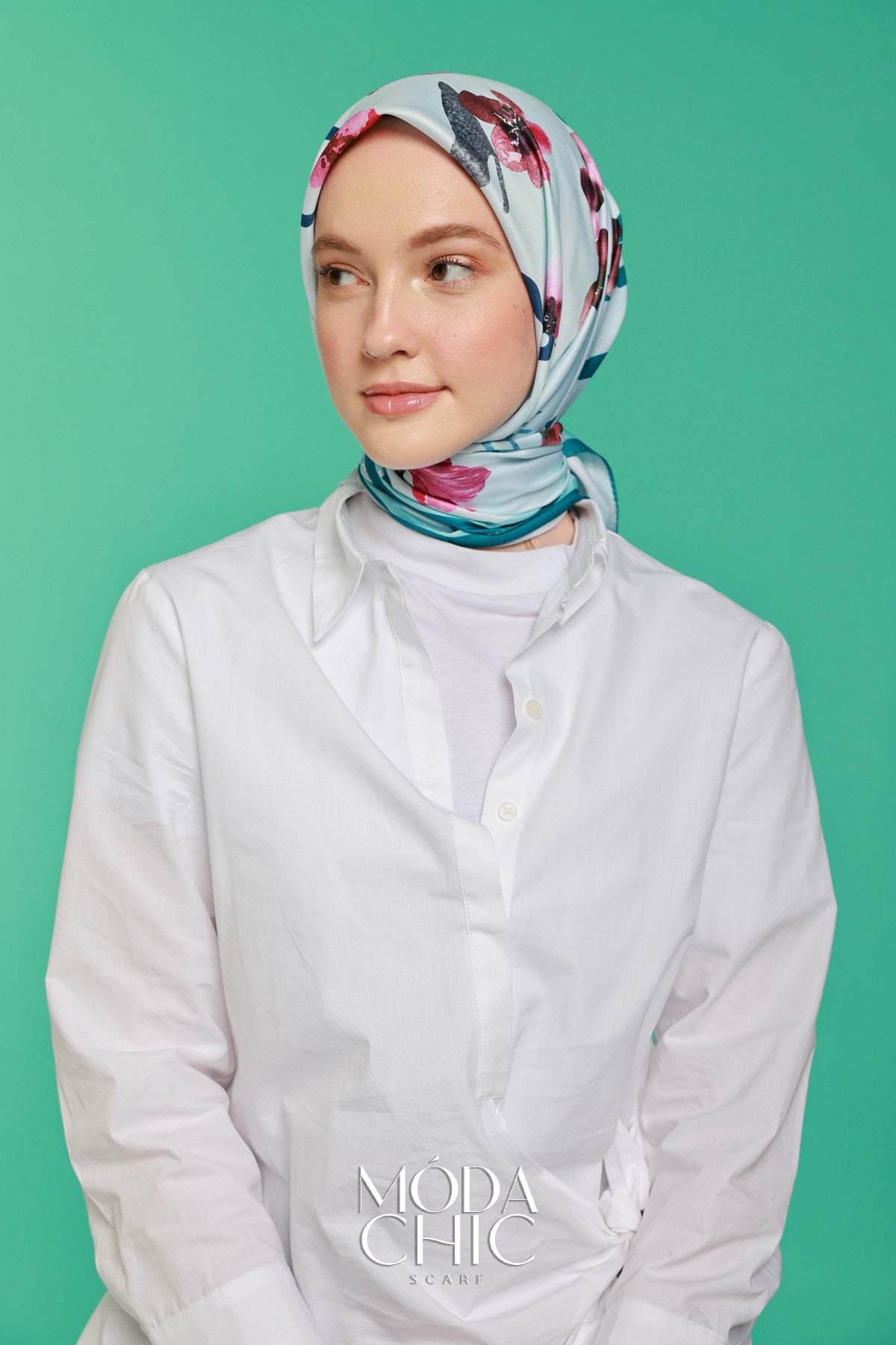 Foulard en sergé Linéaire - Huile