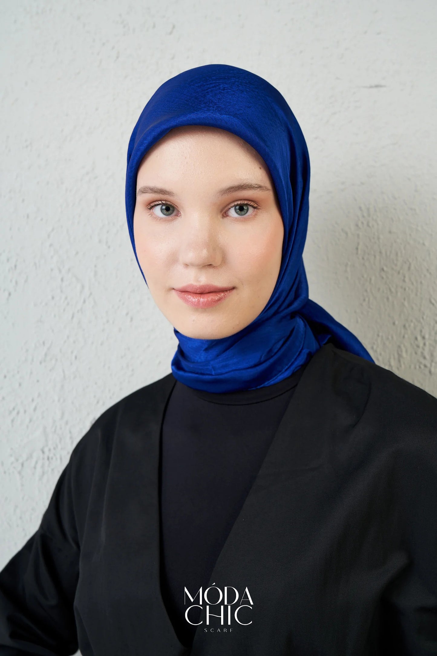 Châle Janjan - Bleu Saks