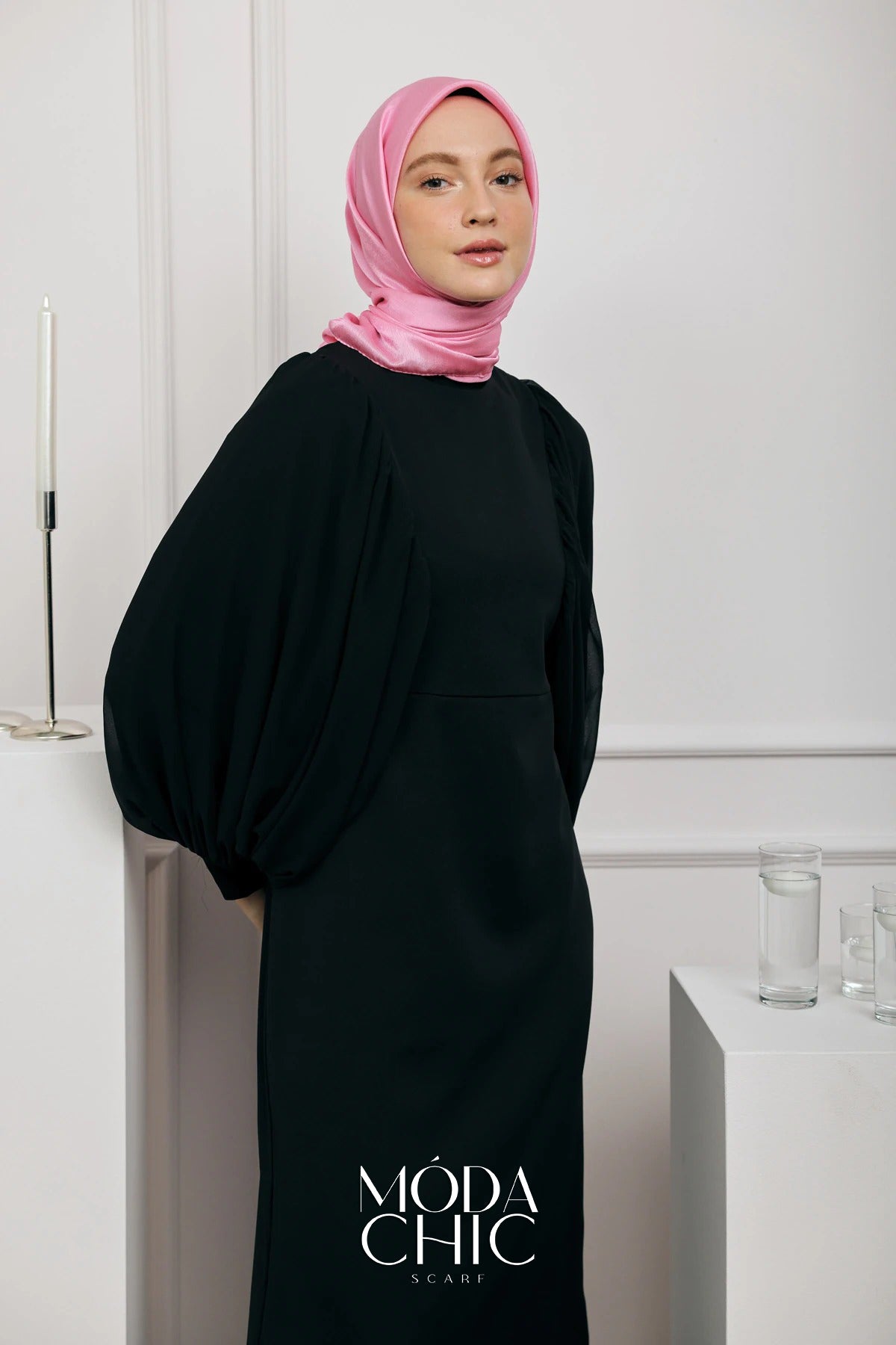 Châle Janjan - Rose Bonbon