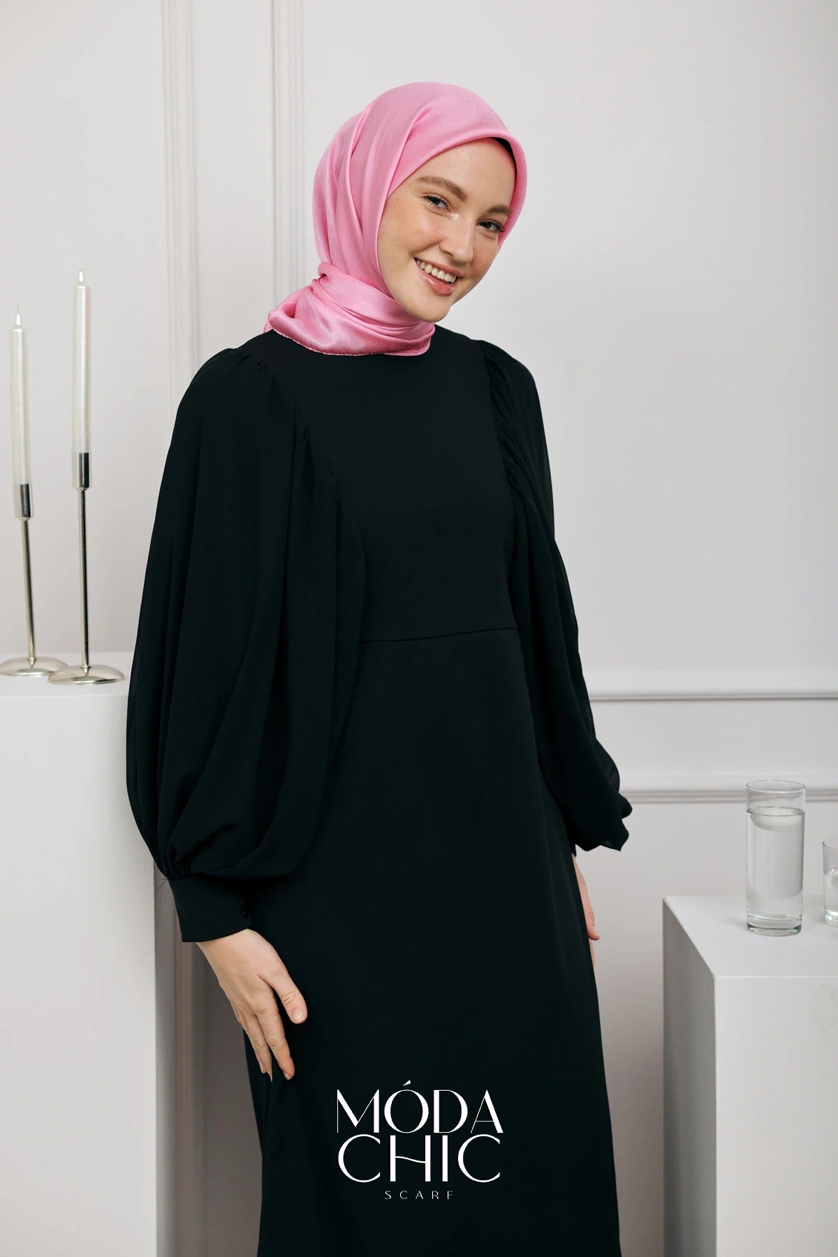 Châle Janjan - Rose Bonbon