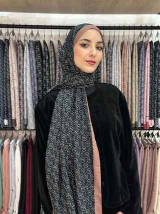 Châle Modèle MK - Noir Marron