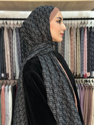Châle Modèle MK - Noir Marron