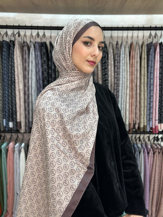 Châle Modèle MK - Beige Marron