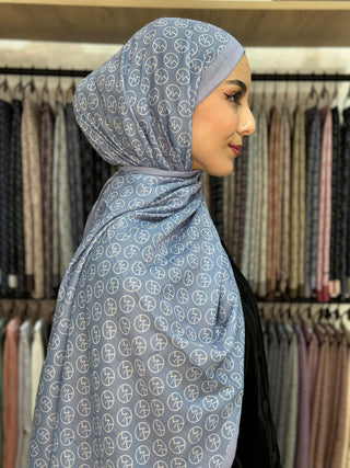 Châle Modèle MK - Bleu Gris