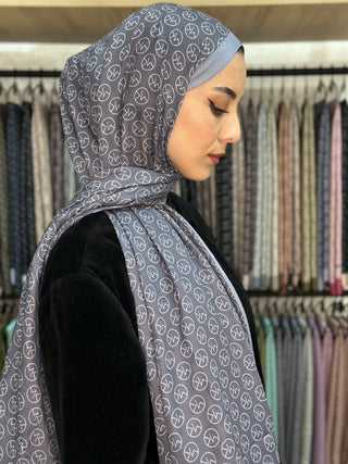 Châle Modèle MK - Gris Pink