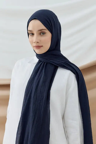 Châle Aya - Bleu Marine