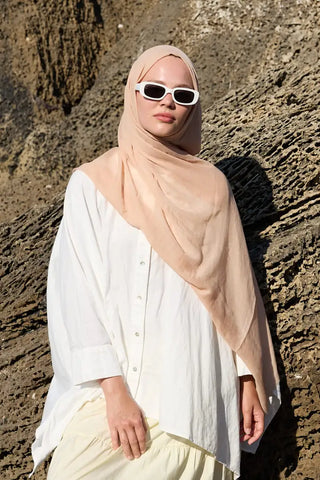 Châle Aya - Beige Sable