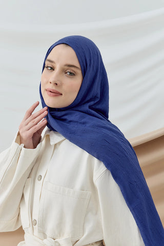 Châle Bambu - Bleu Saks