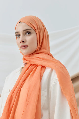 Châle Bambu - Corail Clair