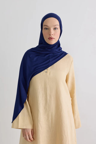 Bambu Penye Châle - Bleu Marine