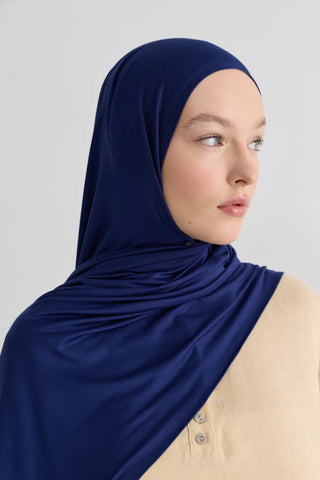Bambu Penye Châle - Bleu Marine