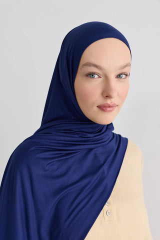 Bambu Penye Châle - Bleu Marine