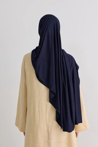 Bambu Penye Châle - Bleu Marine Foncée