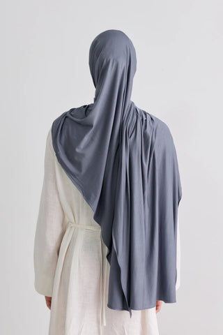 Bambu Penye Châle - Gris Foncée