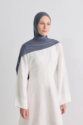 Bambu Penye Châle - Gris Foncée