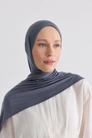 Bambu Penye Châle - Gris Foncée