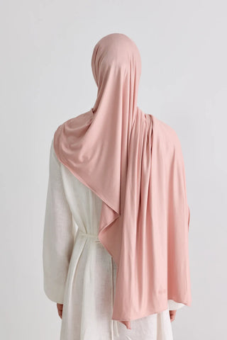 Bambu Penye Châle - Rose Poudré