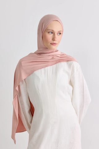 Bambu Penye Châle - Rose Poudré