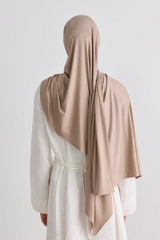 Bambu Penye Châle - Taupe Foncée