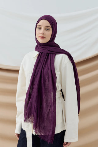 Châle Bambu - Violet foncé
