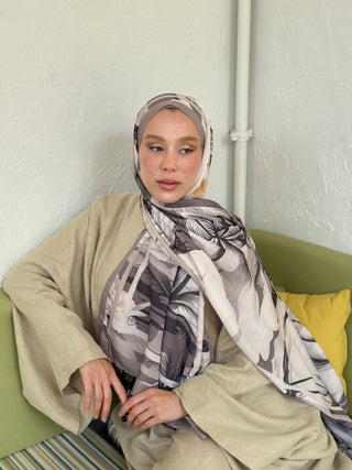 Châle Lina Palmier - Beige Antique