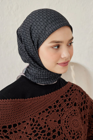 Châle MK - Beige Noir