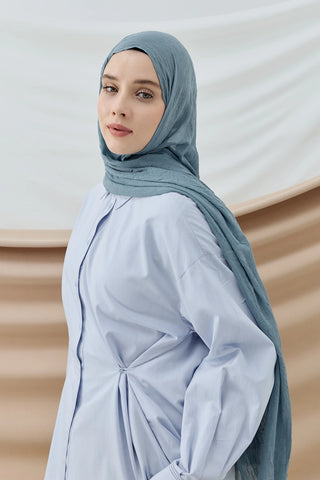 Châle Bambu - Bleu Gris