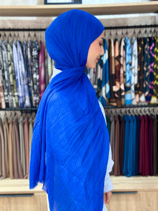 Châle Bambu - Bleu Royal