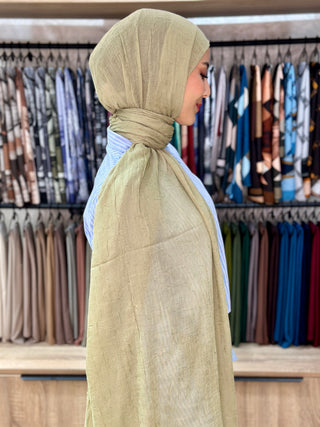 Châle Bambu - Olive Clair