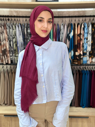 Châle Bambu - Prun Foncée